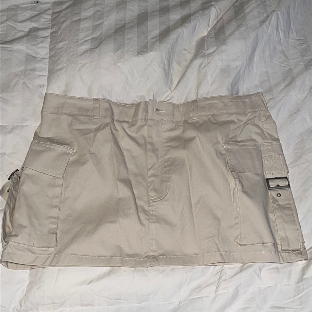 Charlotte Russe Beige Mini Skirt